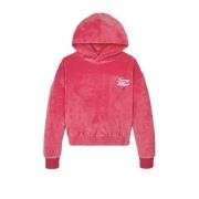 Tommy Hilfiger velours; hoodie roze Trui Logo - 176