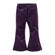 Z8 fluwelen flared broek Shirley paars Meisjes Fluweel Effen - 92