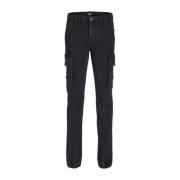 JACK & JONES JUNIOR slim fit jeans JJIPAUL JJFLAKE black denim Zwart E...