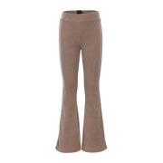 LOOXS 10sixteen corduroy flared broek greige Grijs Effen - 158