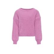 KIDS ONLY GIRL gebreide trui KOGNEWPIUMO roze Meisjes Nylon Ronde hals...