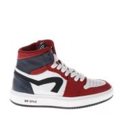 Hip leren sneakers rood Jongens Leer Meerkleurig - 34