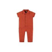 The New Chapter jumpsuit van katoen terra Oranje Effen - 104