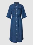 Midi-jurk in denimlook, model 'Keslie'