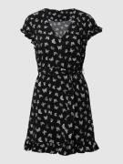 Mini-jurk met all-over motief, model 'Ruffle'