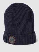 Beanie met labelpatch, model 'Francis'