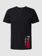 T-shirt met logostitching, model 'LOOPBACK'