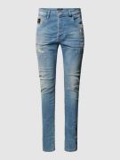 Slim fit jeans in used-look, model 'Noel'
