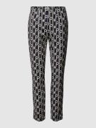 Slim fit stoffen broek met verkort model, model 'SABRINA'