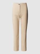 Slim fit broek met persplooien