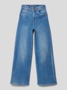 Wide leg jeans met Franse steekzakken, model 'Annema'
