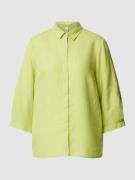 Linnen blouse met 3/4-mouwen, model 'Clay'