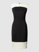 Knielange jurk met ronde hals, model 'NEOPRENE SCUBA'