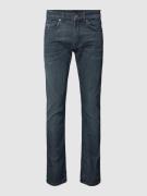 Slim fit jeans met labelpatch, model 'Delaware'