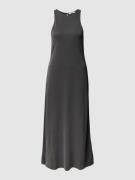 Midi-jurk met ronde hals