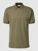 Classic fit poloshirt met labeldetail