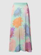 Midirok met all-over bloemenprint, model 'SAYGE'