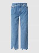 Straight fit jeans van katoen, model 'Ani'