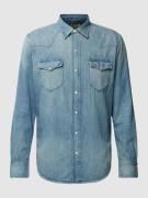 Regular fit jeansoverhemd met borstzakken, model 'ICON'