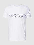 T-shirt met labelprint, model 'milano/nyc'