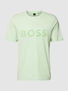 T-shirt met labelprint