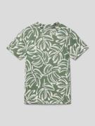 T-shirt met gebloemd motief