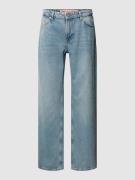 Wide fit jeans met all-over siersteentjes, model 'COBAIN'