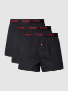 Boxershort met label in band in een set van 3 stuks