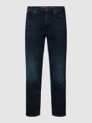 Slim fit jeans met labeldetails, model 'HUGO'