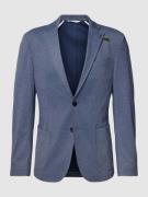 Slim fit 2-knoops colbert met broche, model 'Seba'