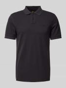 Slim fit poloshirt met korte knoopsluiting, model 'Prime'