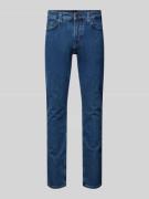 Slim fit jeans met labelapplicatie, model 'Delaware'