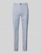 Slim fit pantalon met structuurmotief, model 'Hank'