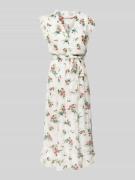 Midi-jurk met all-over bloemenprint
