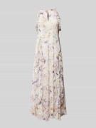 Midi-jurk met bloemenmotief en volants, model 'LAURIIN'