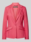 Blazer in effen design met paspelzakken