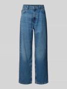Loose fit jeans met labeldetails, model 'Leni'