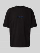 Oversized T-shirt met labelprint, model 'COLNE LOGO'