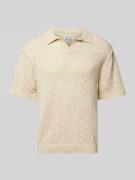 Poloshirt met V-hals