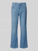Korte jeans in effen design, model 'Leni'