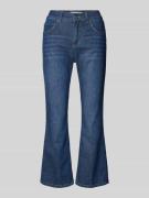 Korte jeans in effen design, model 'Leni'