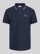 Regular fit poloshirt met labelprint