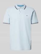 Regular fit poloshirt met contraststrepen