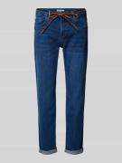 Regular fit jeans met strikceintuur, model 'MASHA GIRLFRIEND'