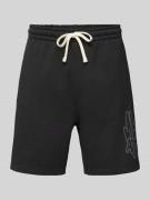 Sweatshorts met labelprint