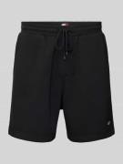 Regular fit sweatshorts met logopatch, model 'BEACH'