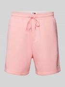 Regular fit sweatshorts met logopatch, model 'BEACH'