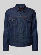 Jeansjack met borstzakken en labeldetail, model 'THE TRUCKER'