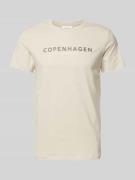 T-shirt met labelprint, model 'Copenhagen'