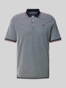 Regular fit poloshirt met logostitching, model 'BLUWIN'